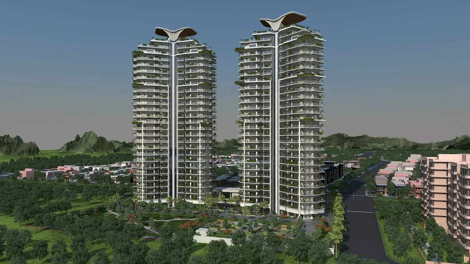Luxestates The Sky Heights Panchkula: Luxury 4 & 5 BHK High-Rise Apartments in Sector 24 – clubhouse