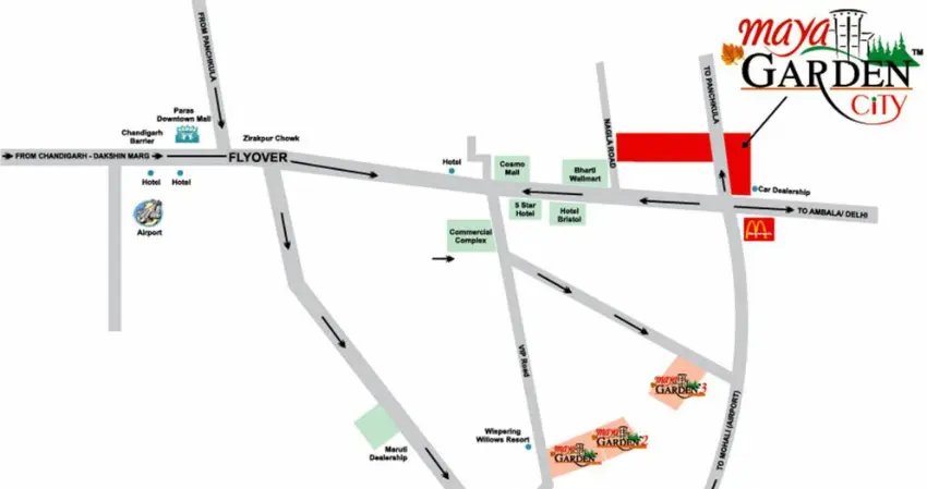 Barnala Maya Garden City Zirakpur: Best Residential Projects in Zirakpur | High-Rise Apartments in Zirakpur – gallery image 16