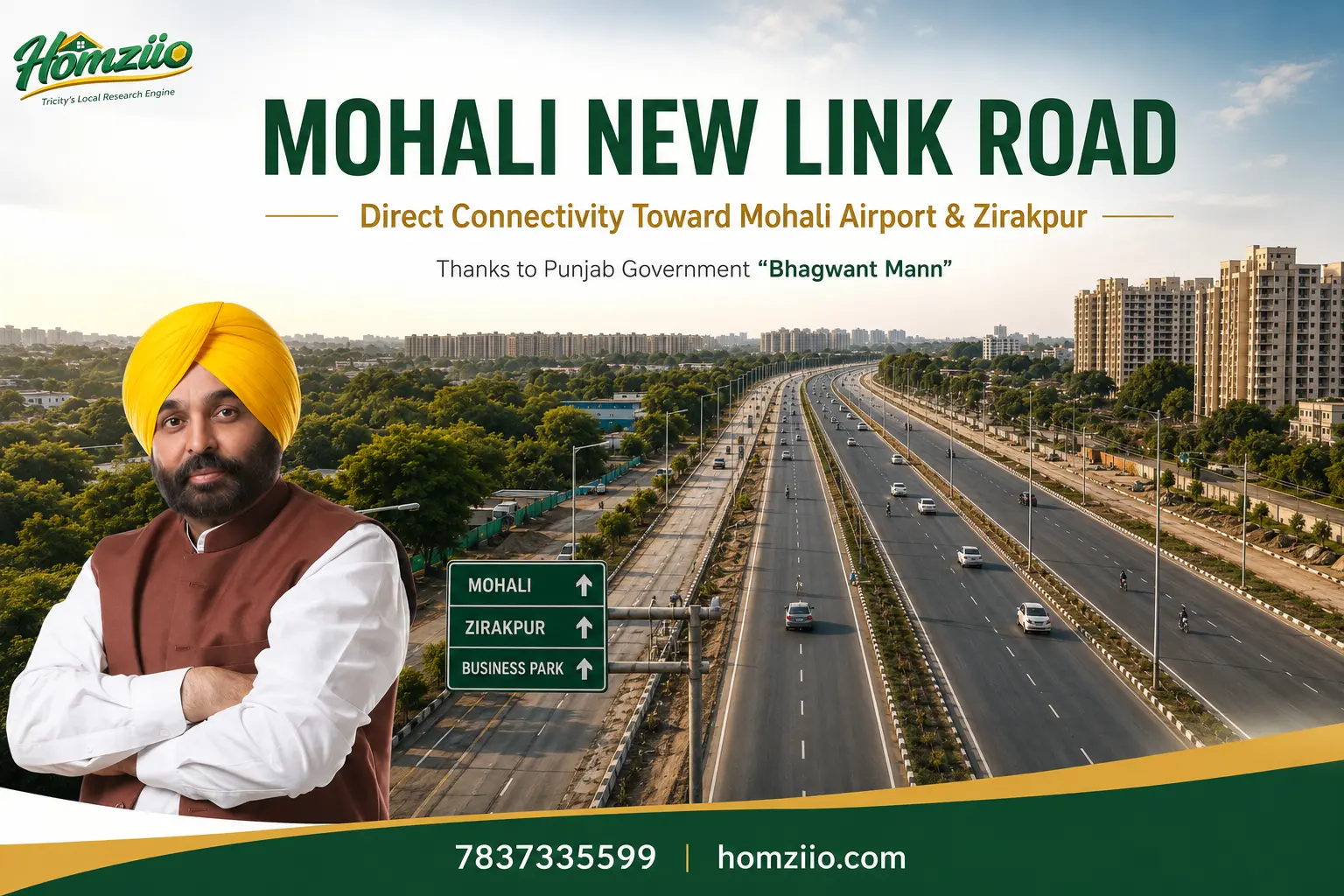 Mohali Airport Link Road: GMADA Targets June 15, 2026 for Completion – What Buyers Must Know