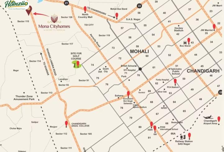 Mona City Homes – Premium 3/4 BHK Apartments in Sector 115 Mohali in Kharar – clubhouse