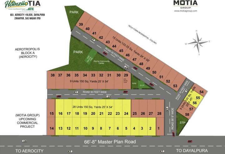 Motia Estate by Motia Group – Residential Plots Near Aerocity & PR7 Airport Road, Zirakpur in Mohali – elevation