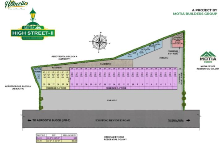 Motia High Street-II Independent Commercial Plots & Showrooms Adjoining I-Block Aerocity, Zirakpur – elevation