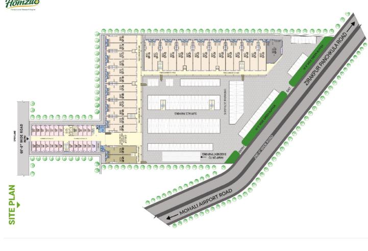 Motiaz Guildford Square Zirakpur | Premium Commercial Showrooms &amp; Offices on PR7 Airport Road – lobby