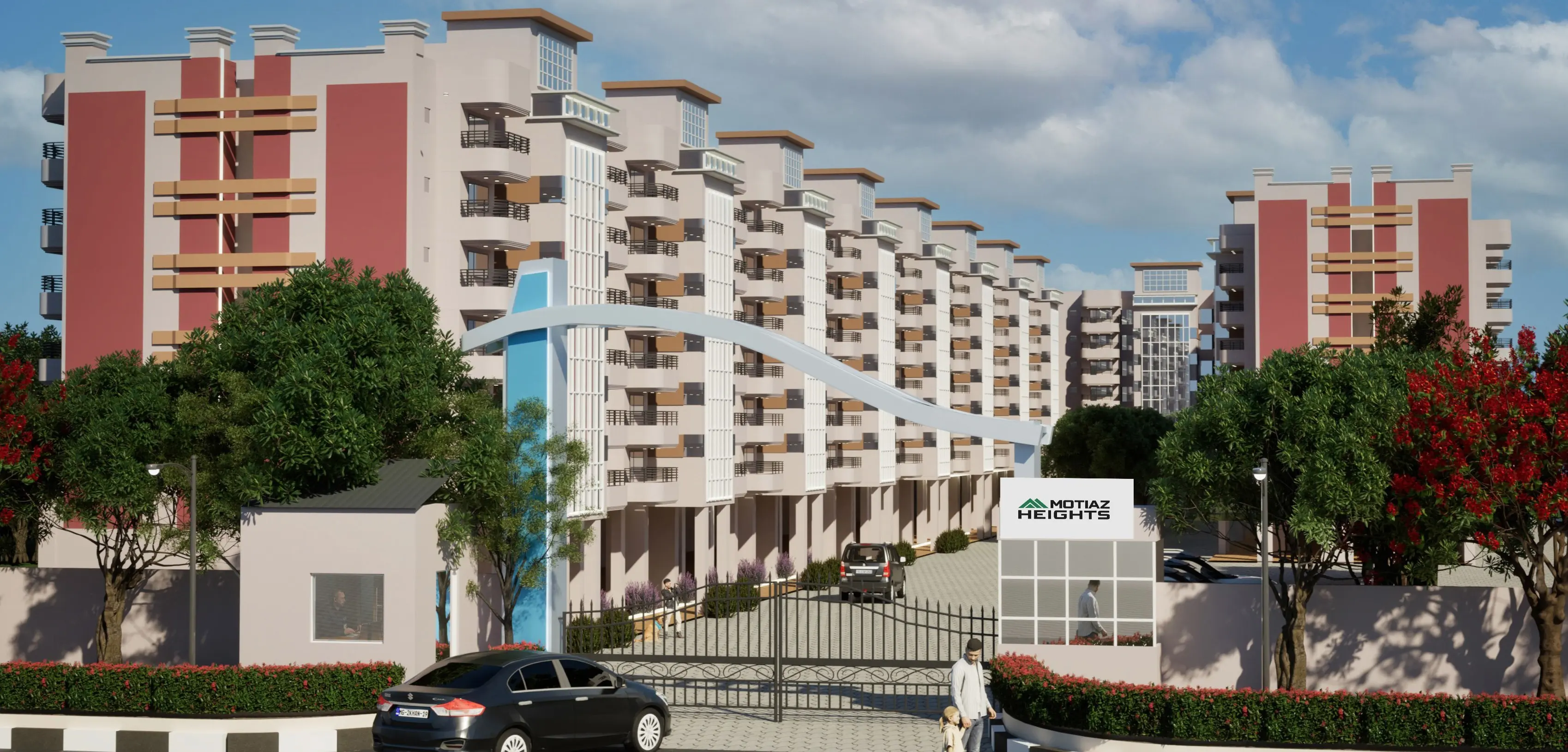 Motiaz Heights Peer Muchalla Zirakpur | 3BHK Residential Apartments | Best Real Estate Projects in Zirakpur – elevation