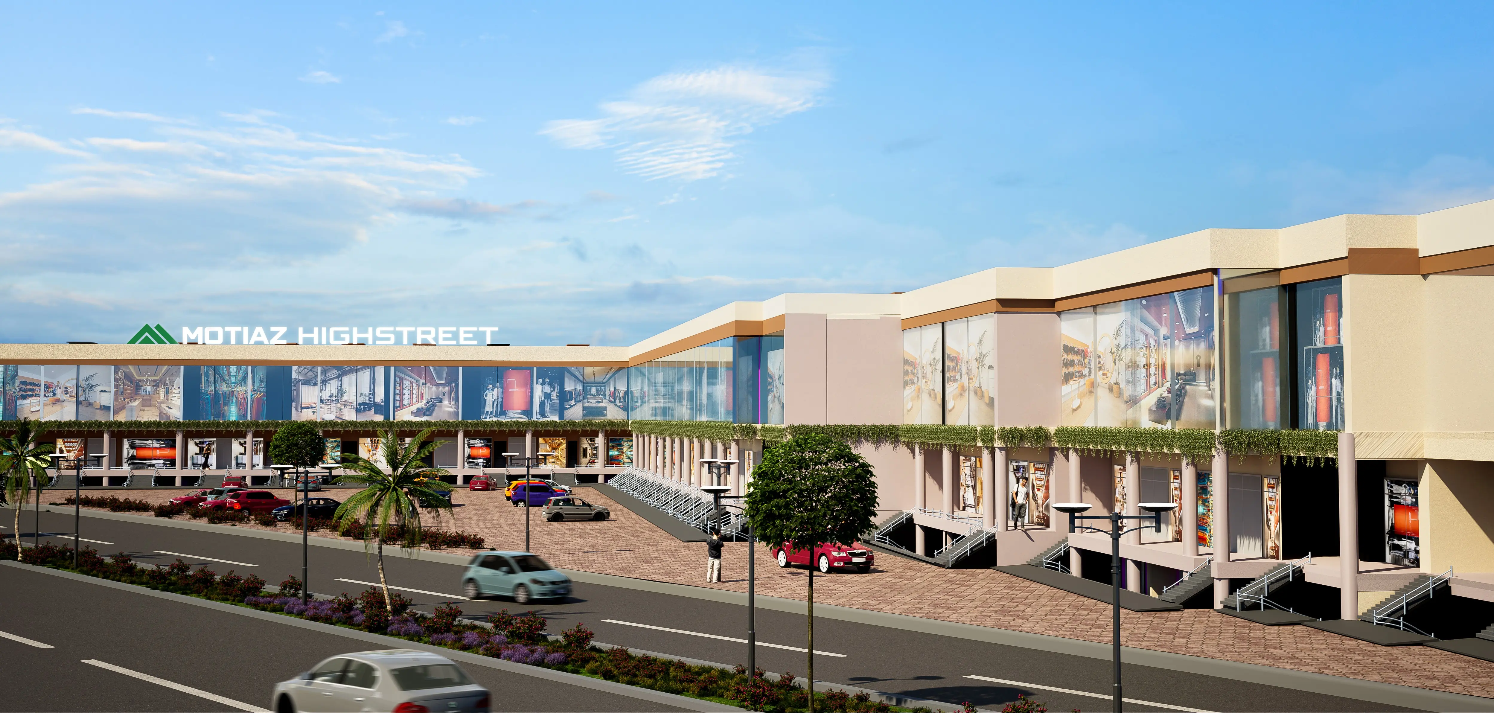 Motiaz High Street Zirakpur | Premium Commercial Spaces on PR-7 Airport Road | Real Estate in Zirakpur Best Projects