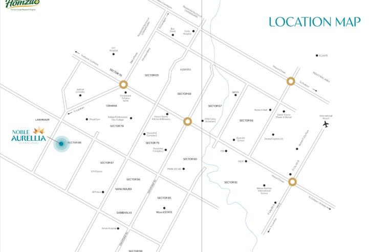 Noble Aurellia Mohali: 3BHK &amp; 4BHK Luxury Flats in Sector 88 | Top Residential Projects in Mohali, High Rise Apartments – gallery image 14