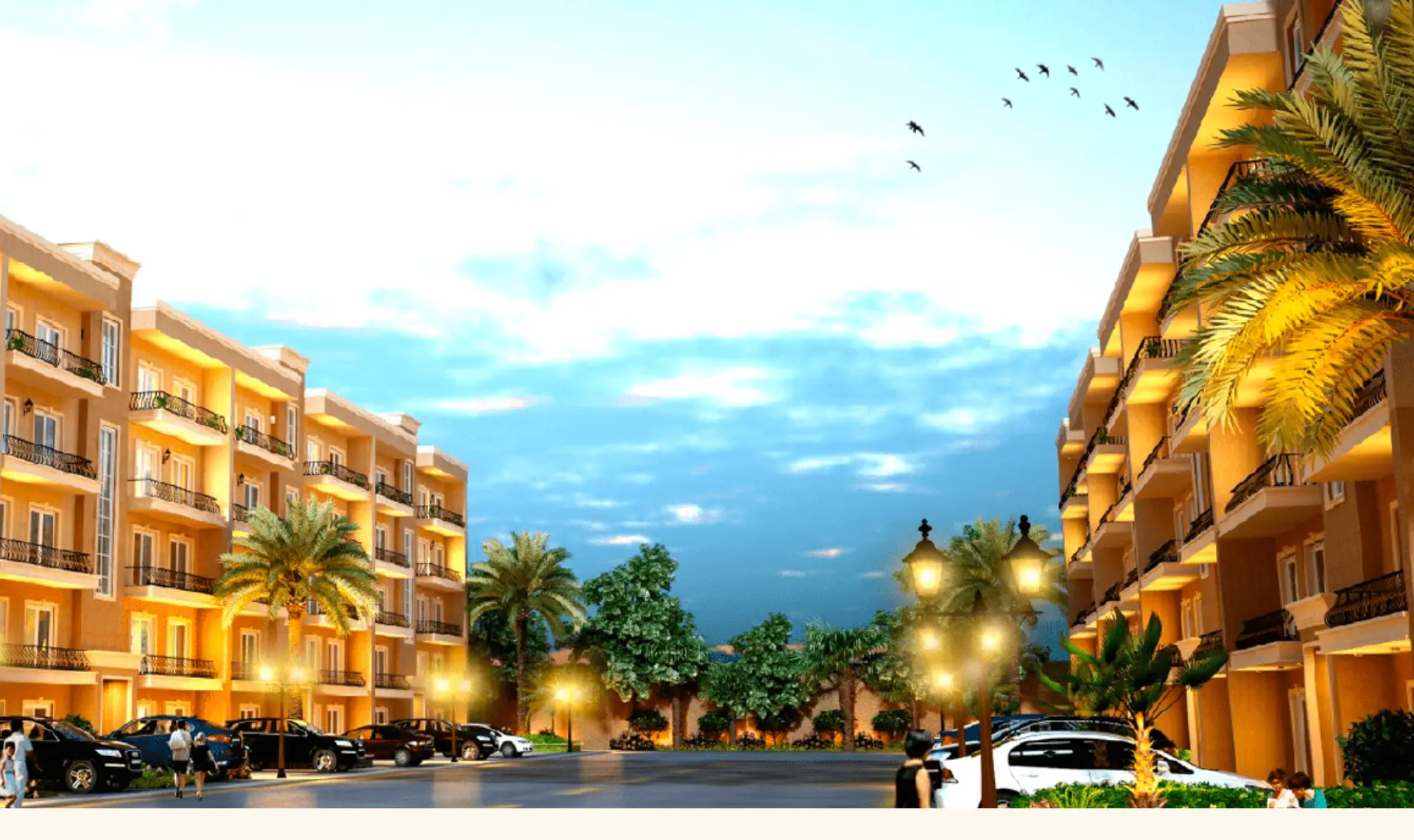 Omaxe Greens 2 Derabassi | Affordable G+4 & Villa Independent Floors in New Chandigarh Residential Projects in Mohali – elevation