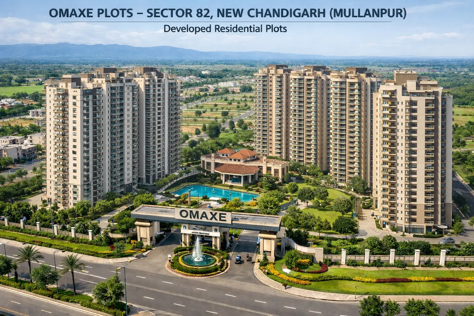 Omaxe Plots Sector 82 New Chandigarh Mullanpur | Developed Residential Plots for Sale in New Chandigarh