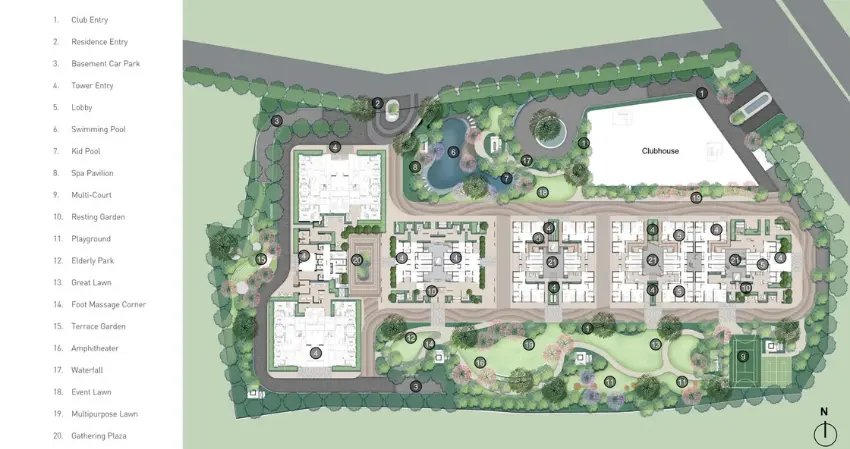 Opus One New Chandigarh Mohali: Luxury 3/4/5 BHK High-Rise Apartments in Mohali | Best Residential Projects in Mohali – common area
