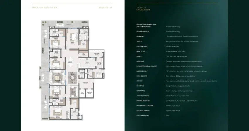 Opus One New Chandigarh Mohali: Luxury 3/4/5 BHK High-Rise Apartments in Mohali | Best Residential Projects in Mohali – gallery image 19