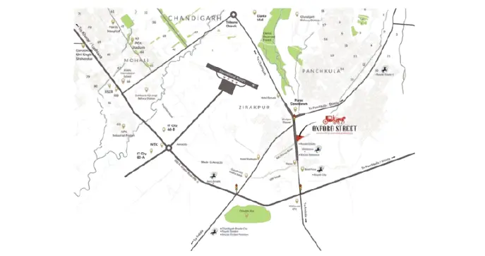 Oxford Street Zirakpur: Premium Commercial High-Rise Project in Zirakpur Punjab