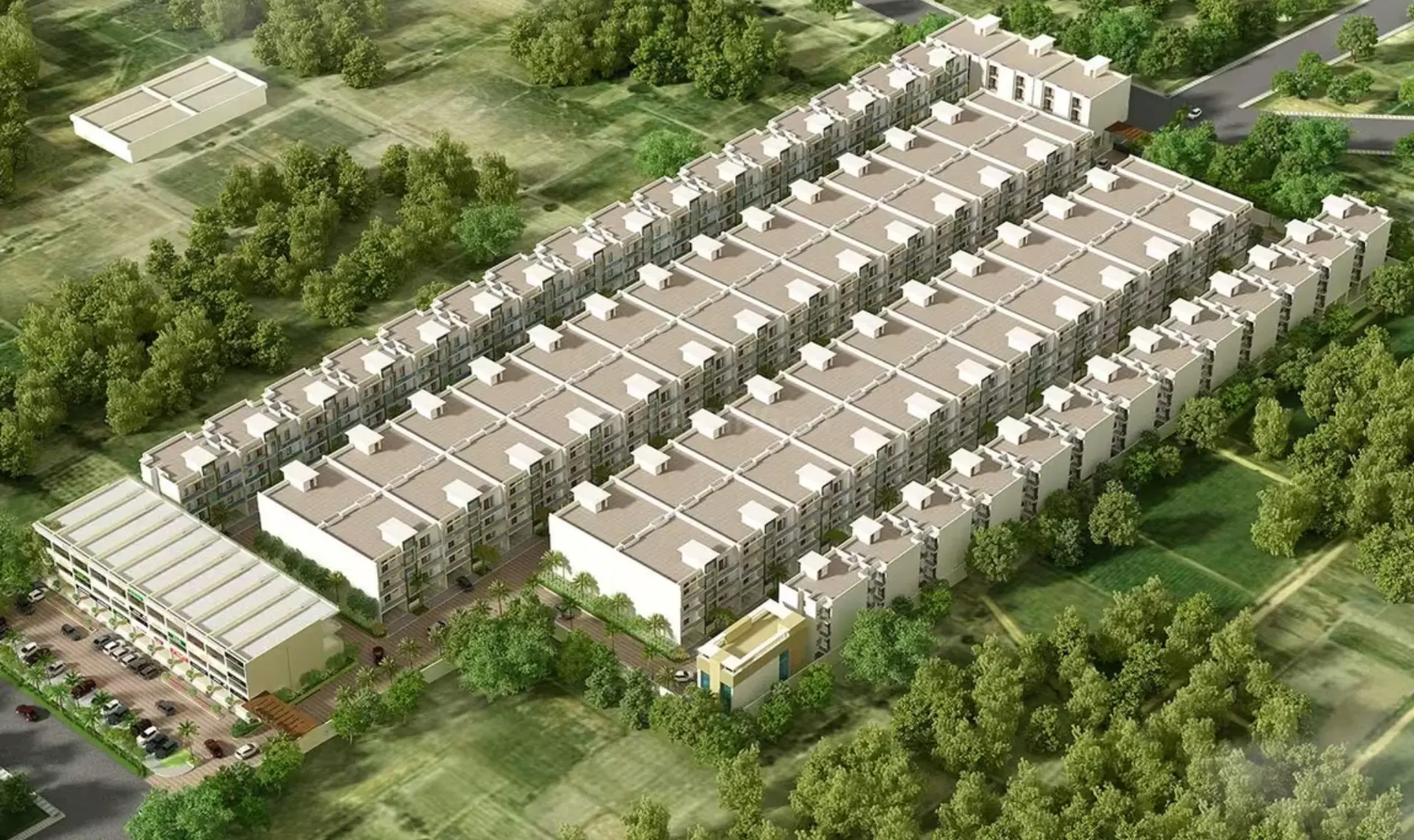 Parkwood Metro Town Sanauli Zirakpur | Affordable 3BHK Apartments in Zirakpur Residential Projects – landscape