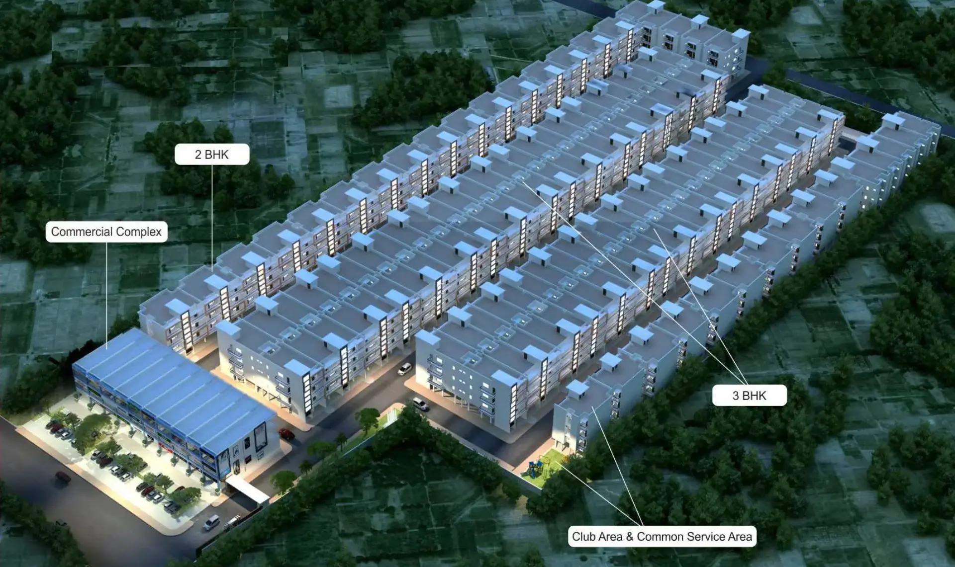 Parkwood Metro Town Sanauli Zirakpur | Affordable 3BHK Apartments in Zirakpur Residential Projects