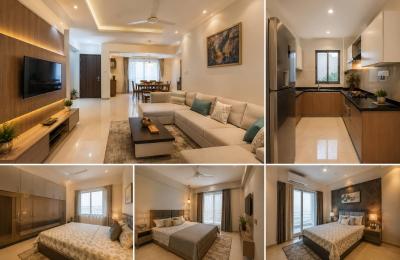 Modern 1BHK Home with Spacious Room, Attached Bathroom, Modular Kitchen, Balcony, Parking and Peaceful Living.