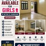 Flat Available for Girls in Sector 22, Chandigarh | Unfurnished | Prime Location