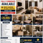 Fully Furnished 2BHK in Maya Garden, VIP Road, Zirakpur | Owner Free | Family & Girls Preferred