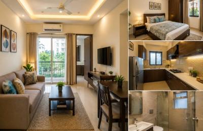 Modern 2BHK Family Home with Spacious Rooms and Elegant Interior Design