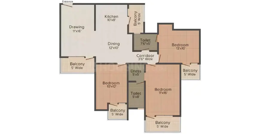 Onyxe Paraiso Zirakpur: Luxury 3 BHK Residential Apartments in Real Estate Projects in Zirakpur – landscape
