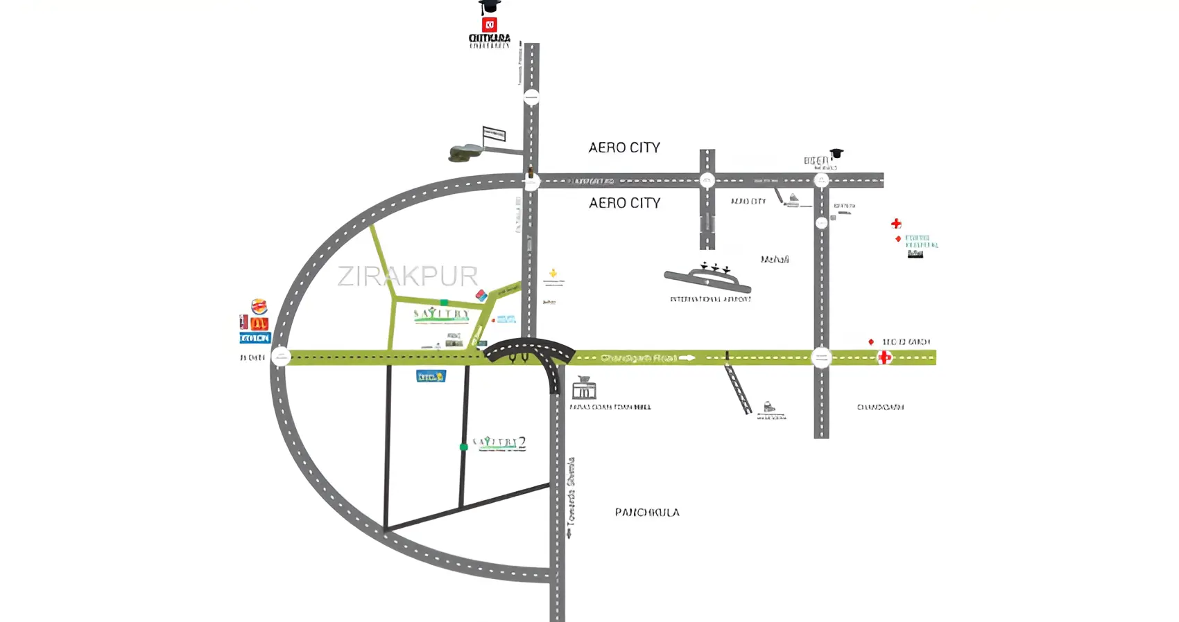 Savitry Greens-2 Zirakpur: Affordable 2BHK & 3BHK Flats Near Mohali | Best Residential Projects in Mohali – landscape
