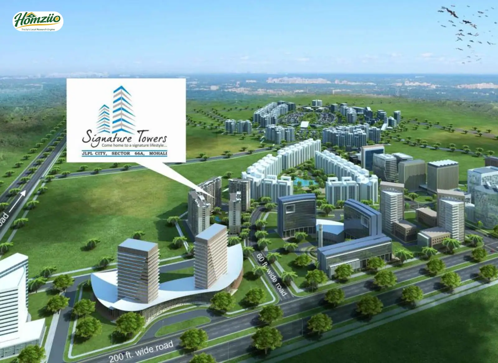 KLV Signature Towers Mohali | 4 BHK Flats on Airport Road
