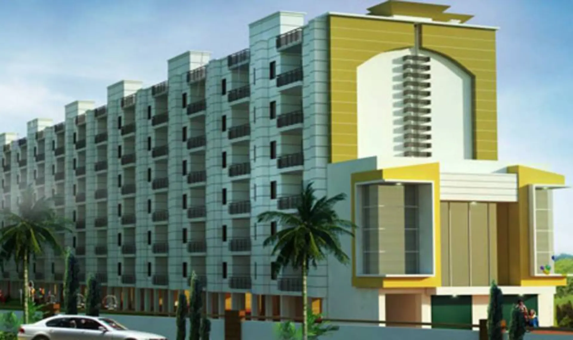 Soni Greens Gazipur Zirakpur | Affordable 3BHK Ready-to-Move Apartments in Zirakpur Residential Projects – elevation
