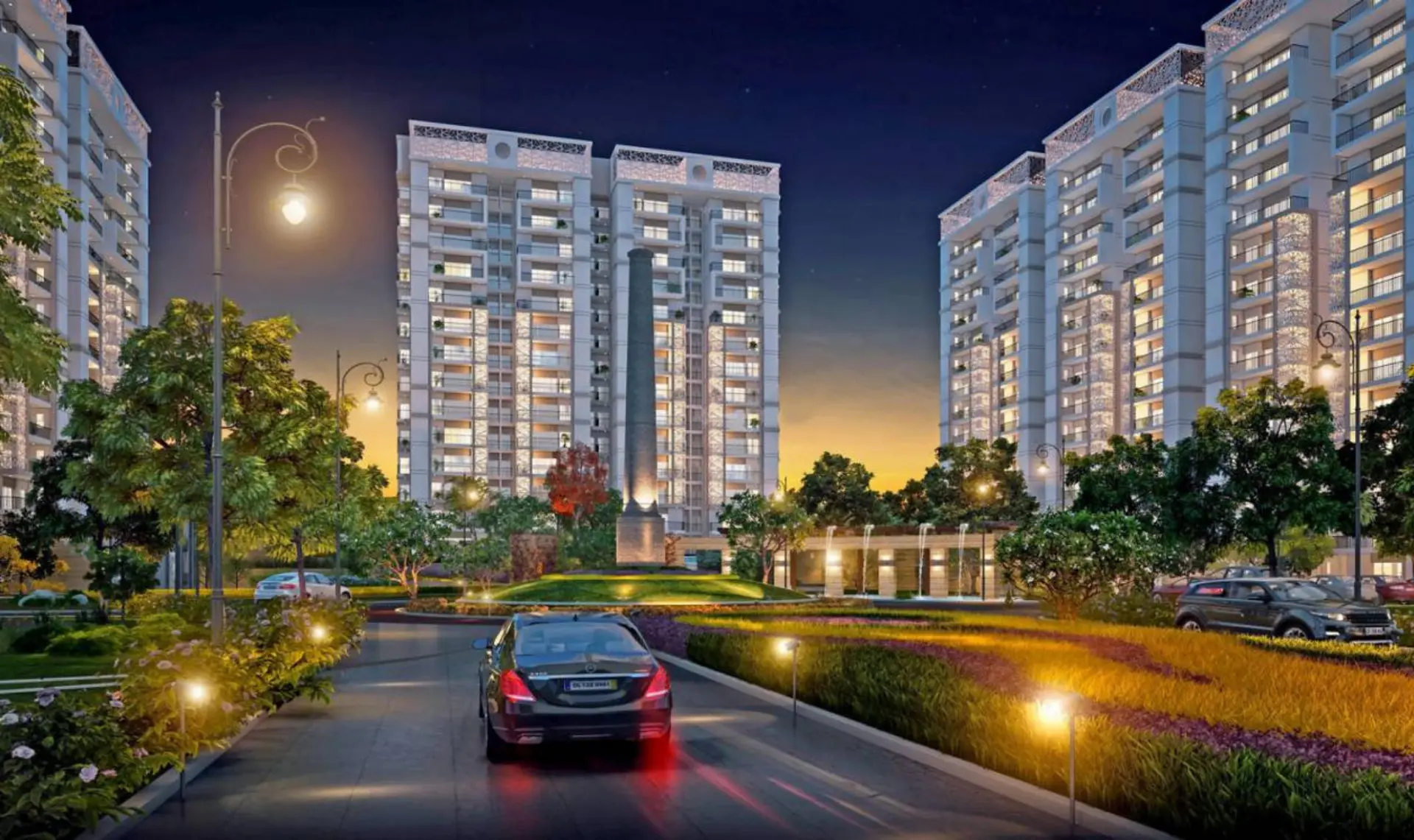 The Hermitage Park Dhakoli Zirakpur | Luxury 3BHK & 4BHK High-Rise Apartments in Zirakpur Residential Projects – elevation