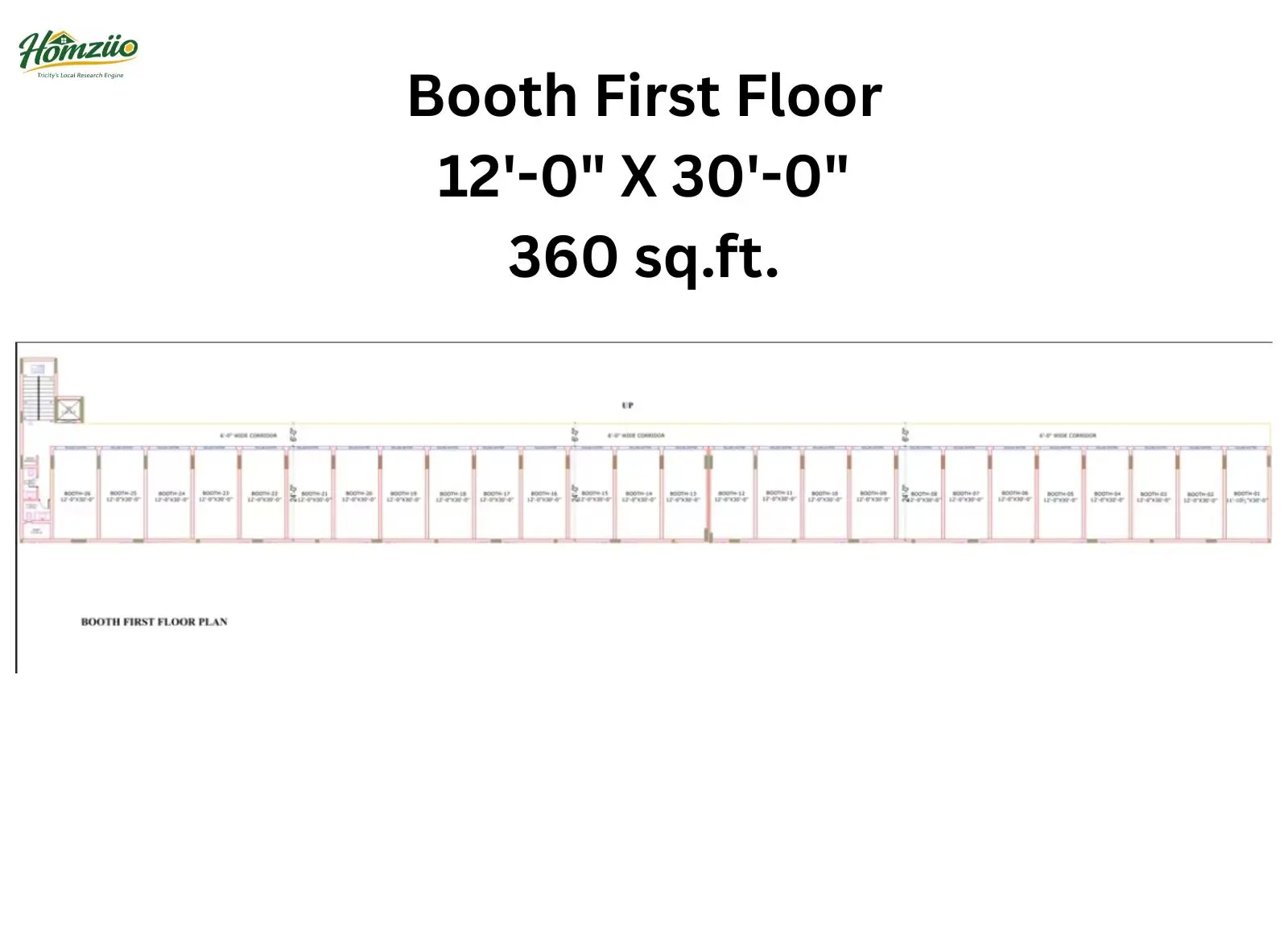 Booth First floor plan
