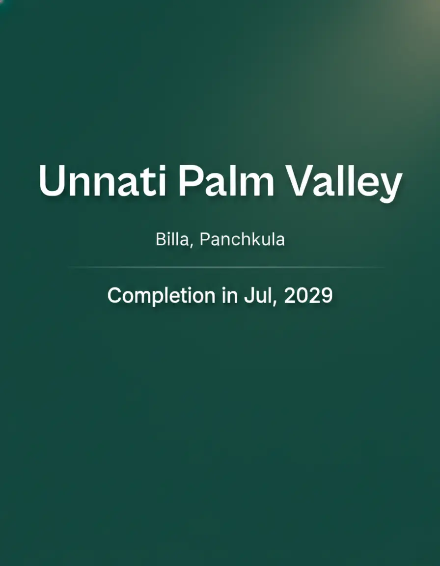 Unnati Palm Valley Sector 12A Raili Panchkula: Premium Residential Plots in Panchkula Real Estate Projects