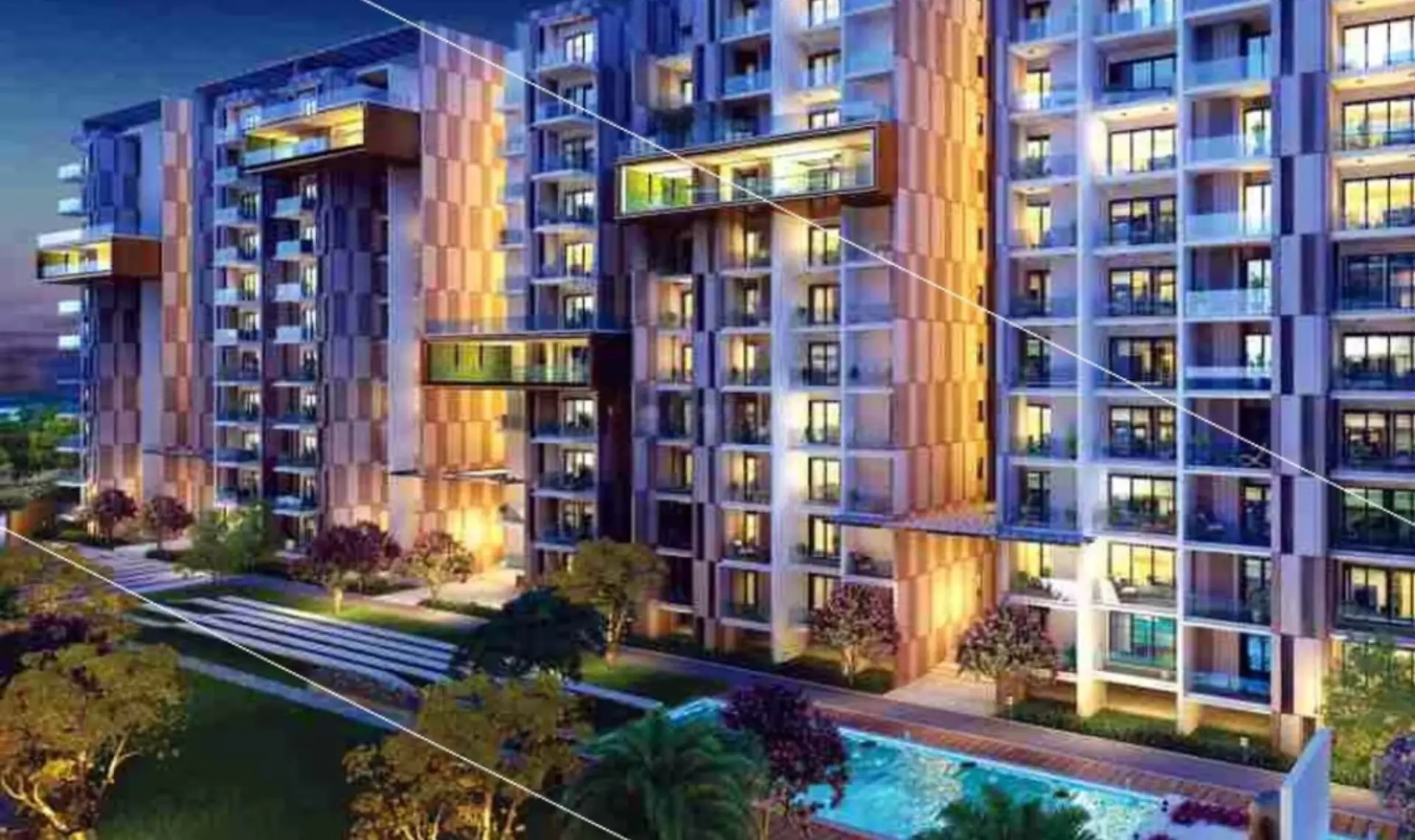 Vera Gold Mark Phase 2 Utrathiya Zirakpur | Luxury 3BHK, 4BHK & 5BHK High-Rise Apartments in Zirakpur – common area