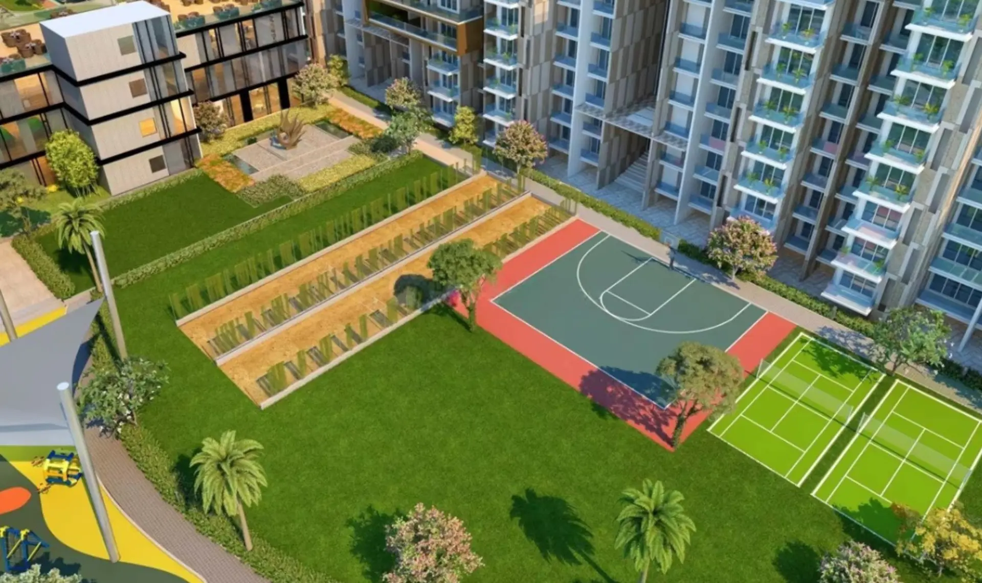 Vera Gold Mark Phase 2 Utrathiya Zirakpur | Luxury 3BHK, 4BHK & 5BHK High-Rise Apartments in Zirakpur – swimming pool